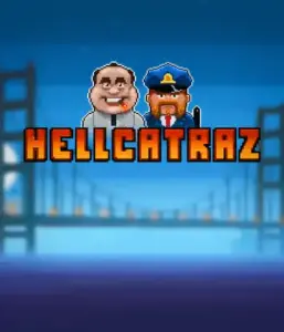 Dive into the exciting world of Hellcatraz slot by Relax Gaming, highlighting a quirky prisoner and a guard with the infamous Alcatraz prison and San Francisco skyline in the background. This graphic depicts the fun and humor of an prison break-themed game, perfect for those who enjoy playful themes, providing a entertaining escape. 